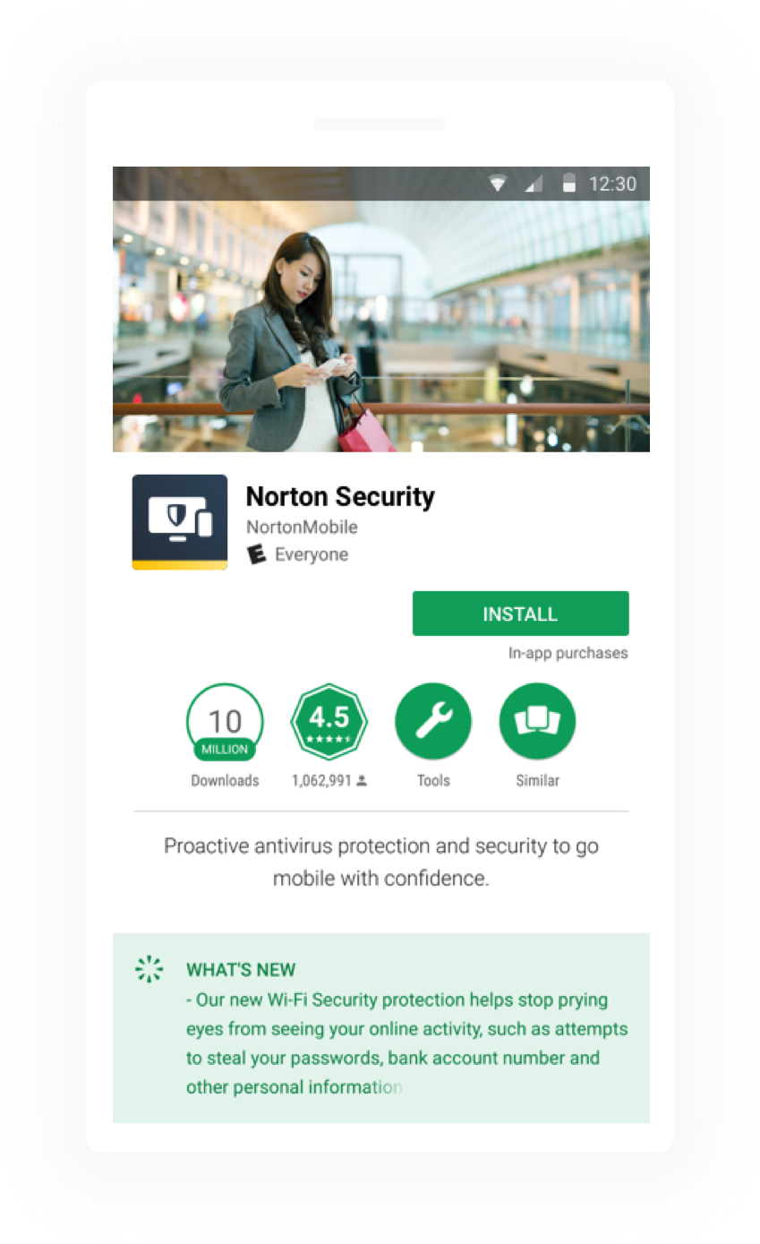 Android: install Norton Security