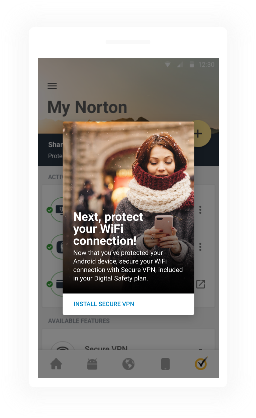 Android: install Secure VPN prompt