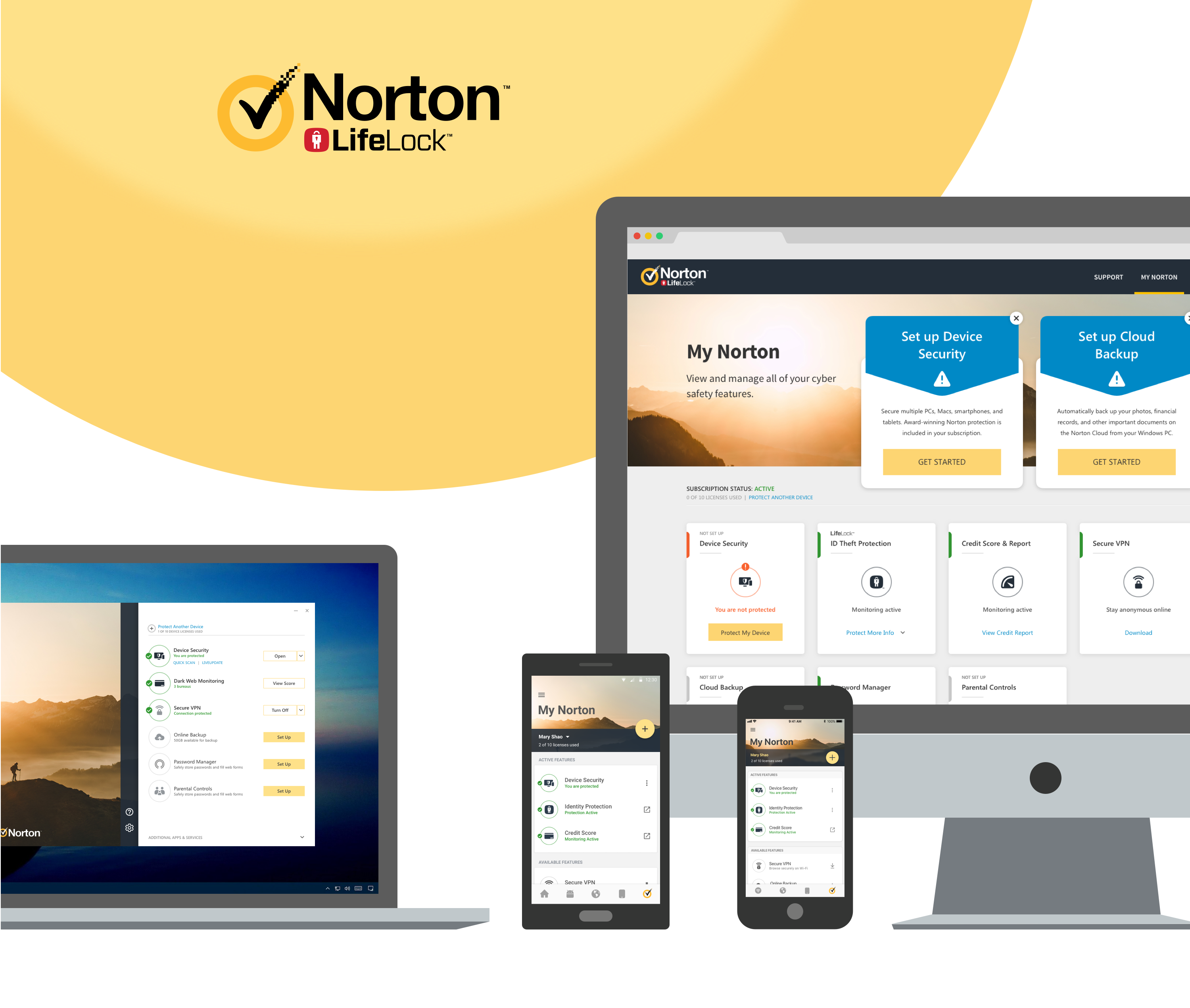My Norton Dashboard cover